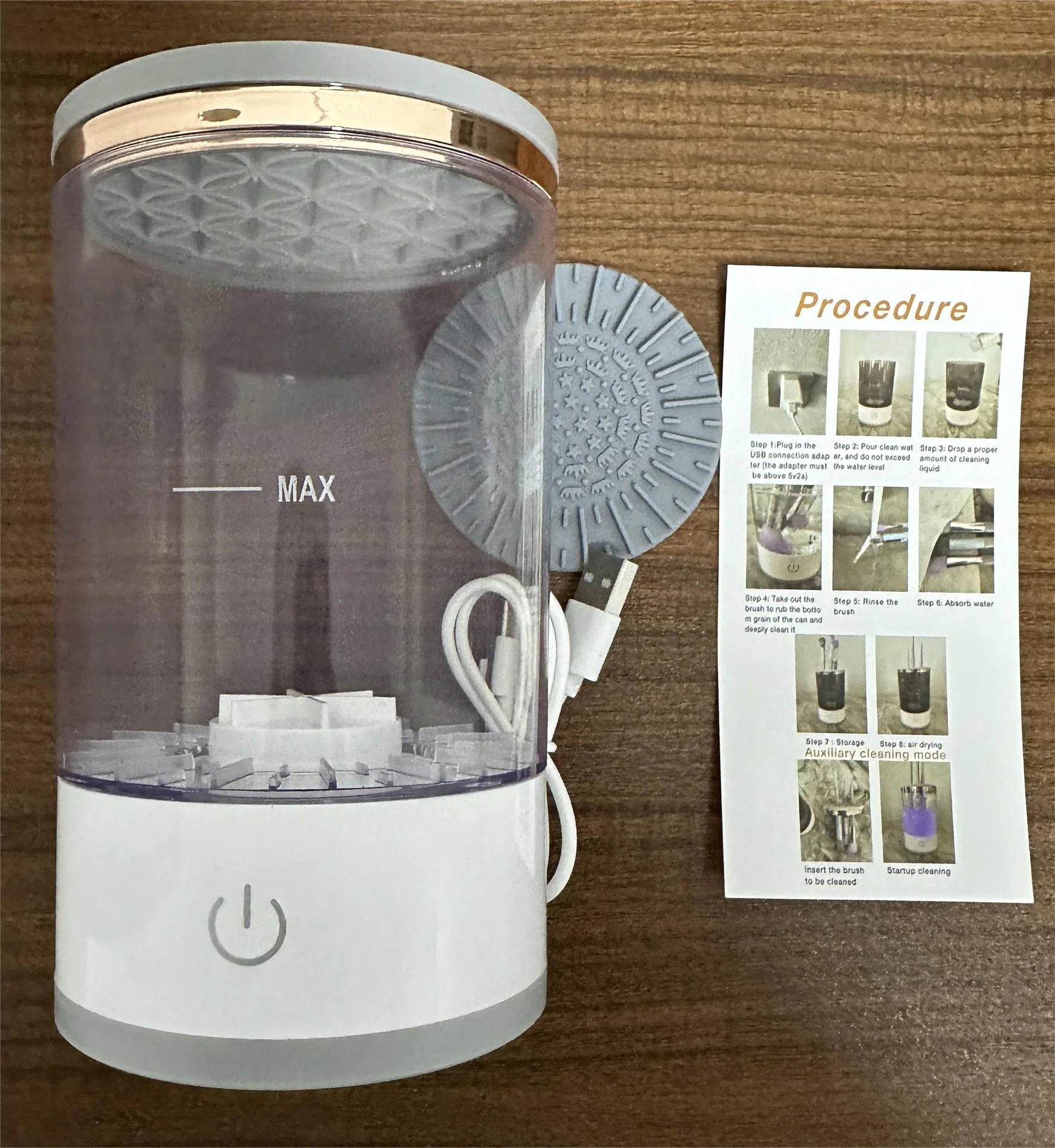 Limpiador de Brochas de Maquillaje – Limpieza Profunda en Minutos