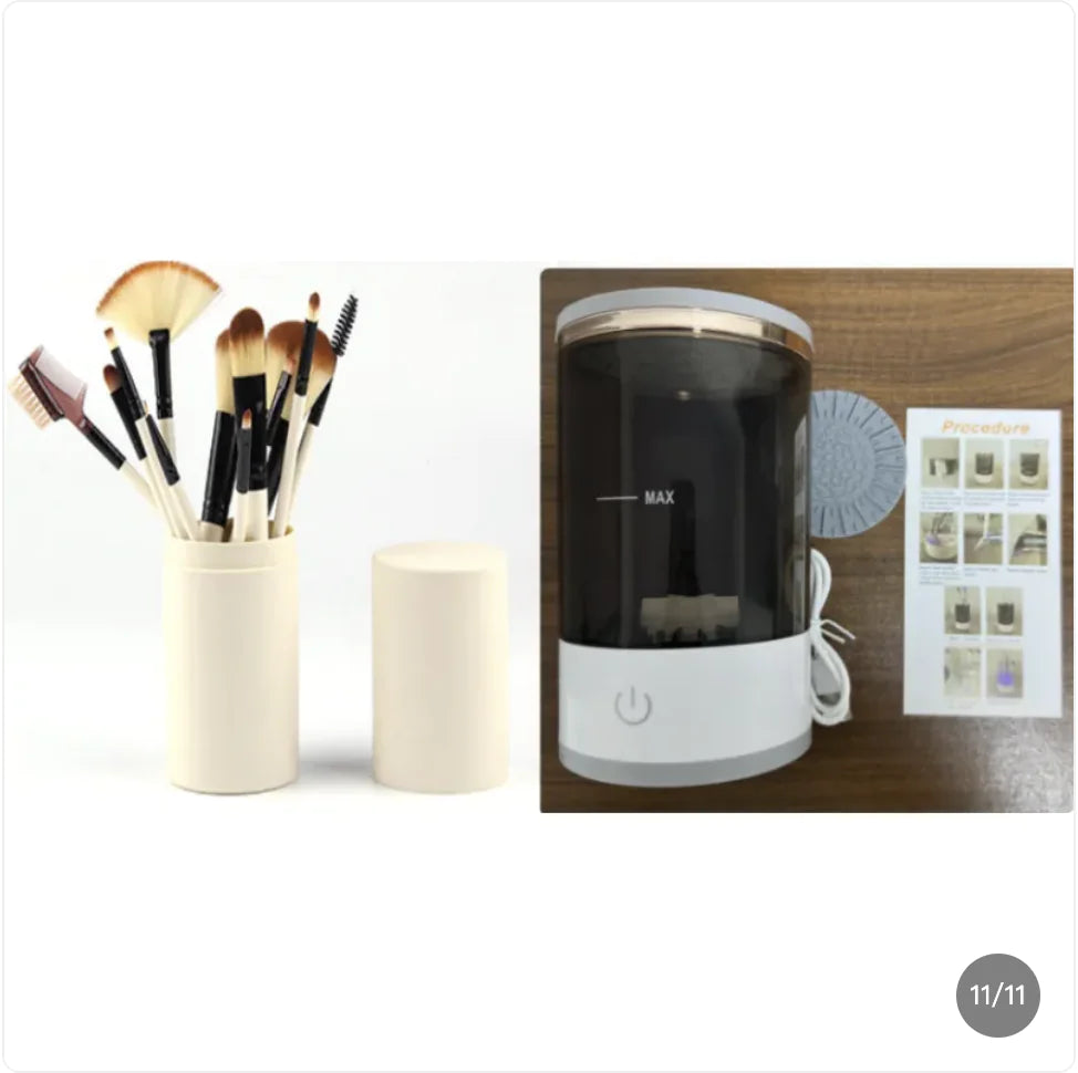 Limpiador de Brochas de Maquillaje – Limpieza Profunda en Minutos