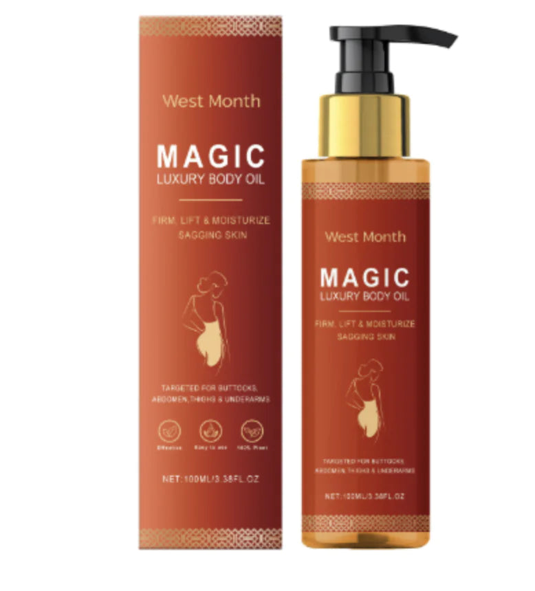 Aceite Corporal Iluminador “Magic Glow” – Hidratación, Suavidad y Brillo Natural